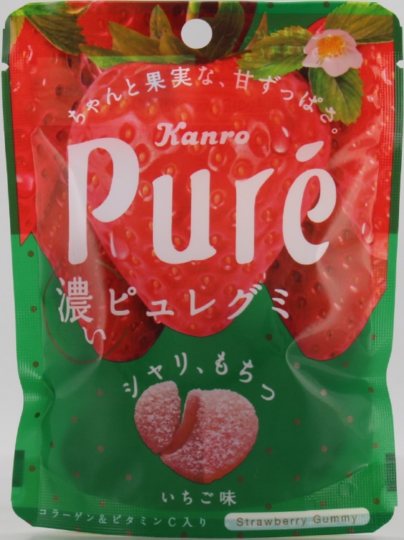 カンロ　ピュレ　濃いいちご